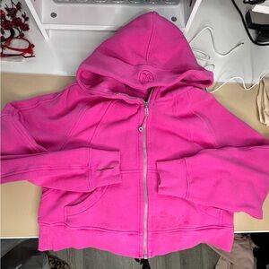 Lululemon Full Zip Scuba Hoodie Sonic Pink S/M